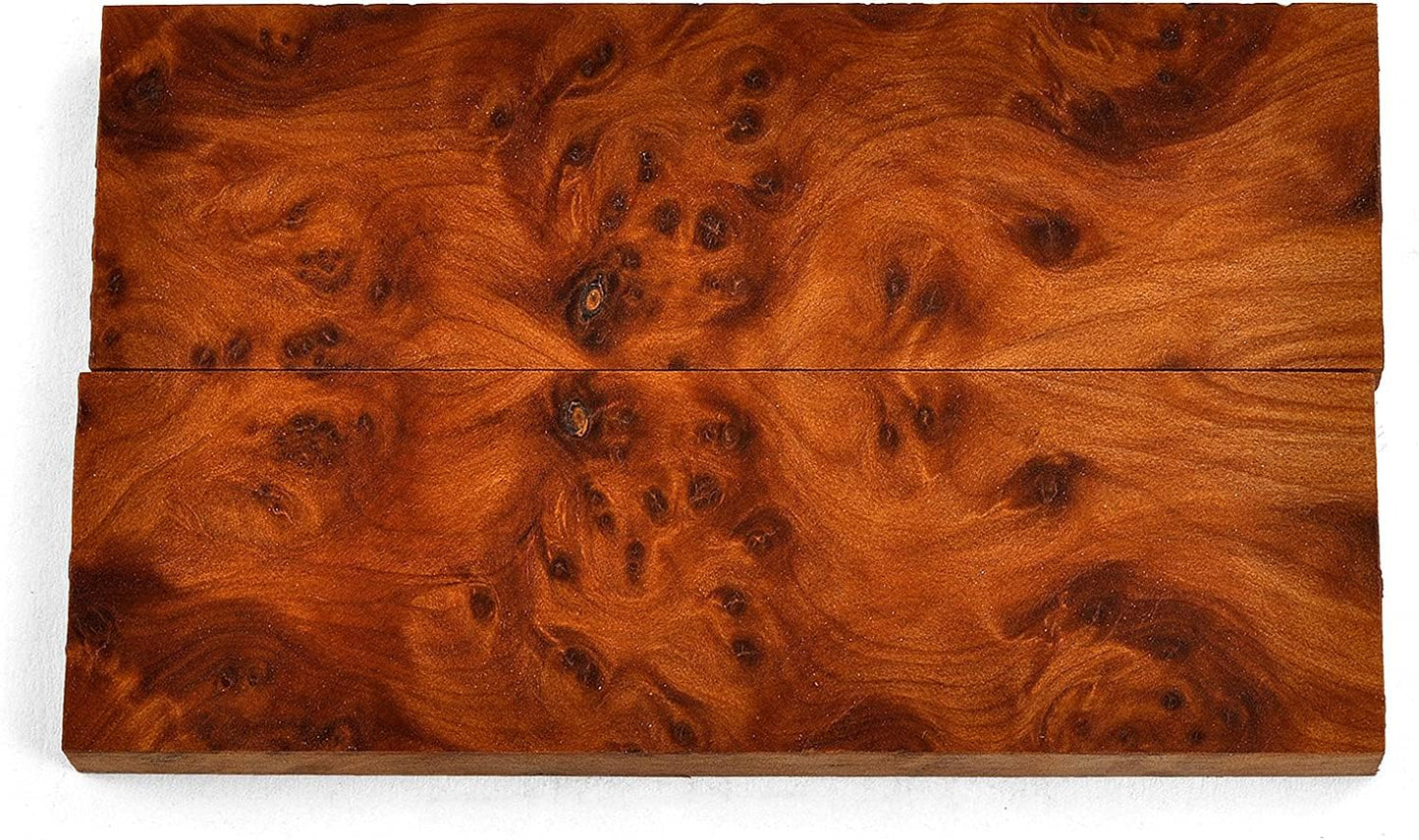 Exotic Wood Thuya Burl Knife Handle Scales for DIY Projects