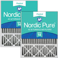 Nordic Pure 20x25x5 Lennox Replacement MERV 14 Filter - 2 Pack