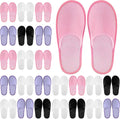 Disposable Cotton Spa Slippers 24 Pairs - Individually Wrapped Kit