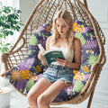 Waterproof Egg Chair Cushion Replacement 47x35x7 in - Thick Outdoor