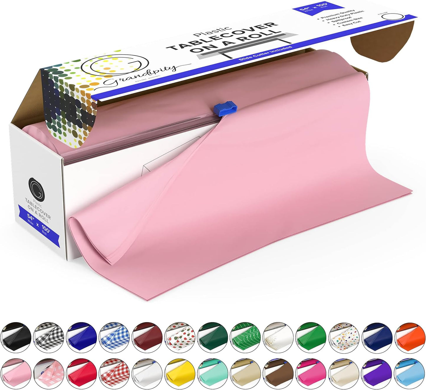 Premium Disposable Plastic Picnic Tablecloth Roll for Any Event