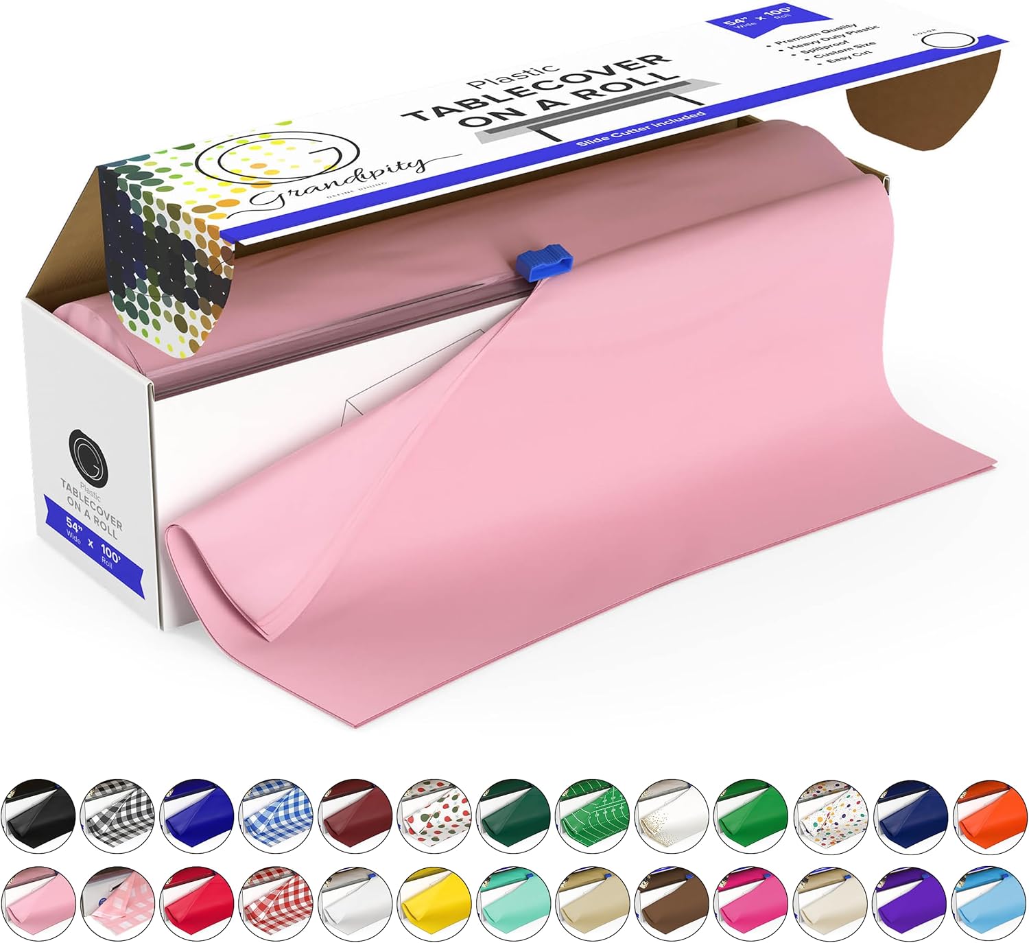 Premium Disposable Plastic Picnic Tablecloth Roll for Any Event