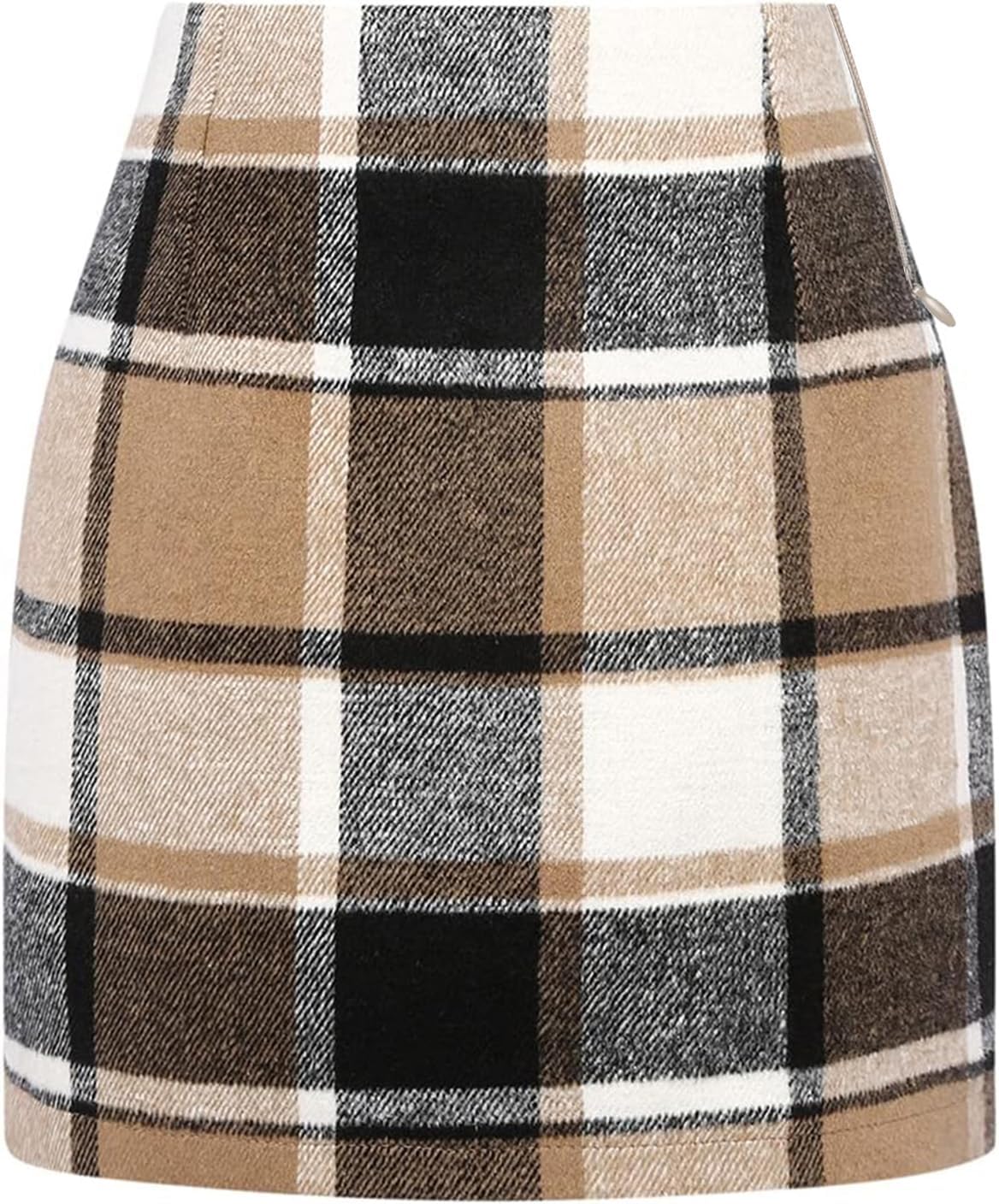 Womens Plaid Skirt 2025 Fall Dress High Waisted Mini Wool