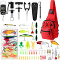 Sosation 134-Piece Fishing Gear Set with Tackle Box for Anglers