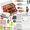 Large 3 Layers Tackle Box with 397Pc Fishing Lures Kit - Complete Bait