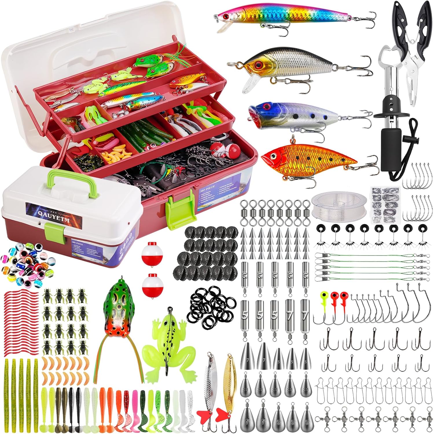 397Pcs Tackle Box - Ultimate Fishing Kit!