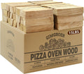 Pizza Oven Wood 6in Kiln-Dried Oak Logs, 15lb Box - Clean, Long Burn