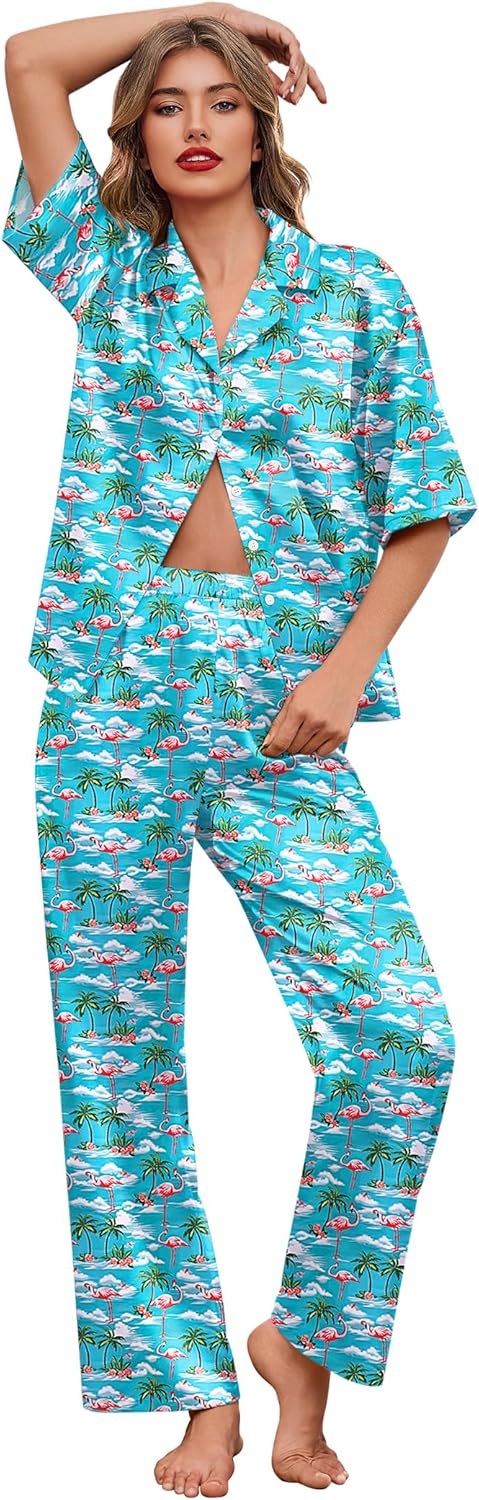 Ekouaer Silk Satin Pajamas Set for Women - Soft and Stylish
