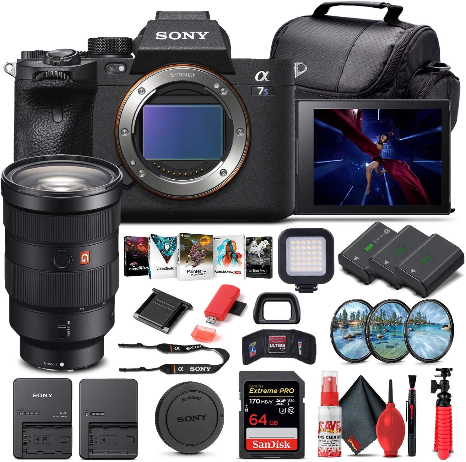 Sony Alpha a7S III Mirrorless Camera Bundle with Lens and More