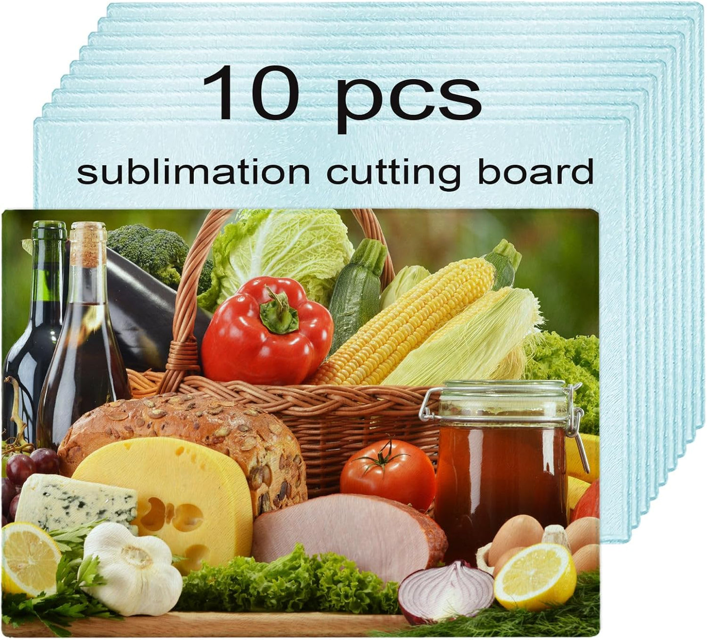 10 Pcs Sublimation Cutting Board Blanks for Custom Kitchen Use