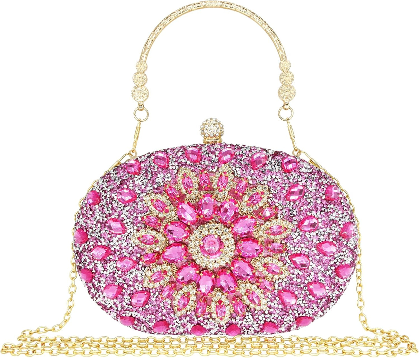 Rhinestone Clutch Purses for Women Evening Wedding Formal Bag