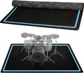 Drum Rug 4 x 6 ft Drum Mat with Non-Slip Grip Bottom - Soundproof Pad
