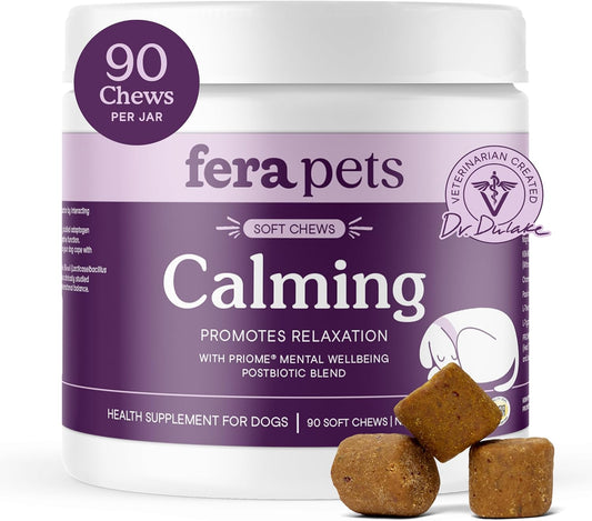 Fera Pets Dog Calming Chews for Anxiety Relief and Relaxation