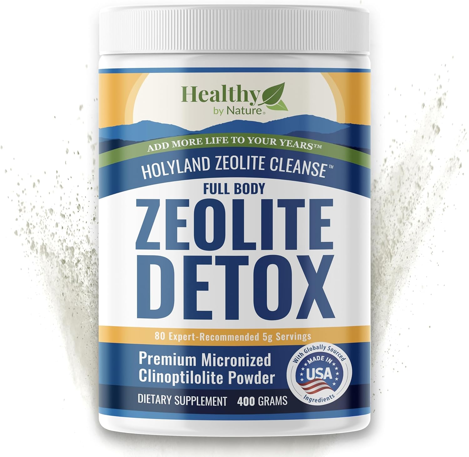 HolyLand Zeolite Cleanse - Natural Detox Powder for Wellness