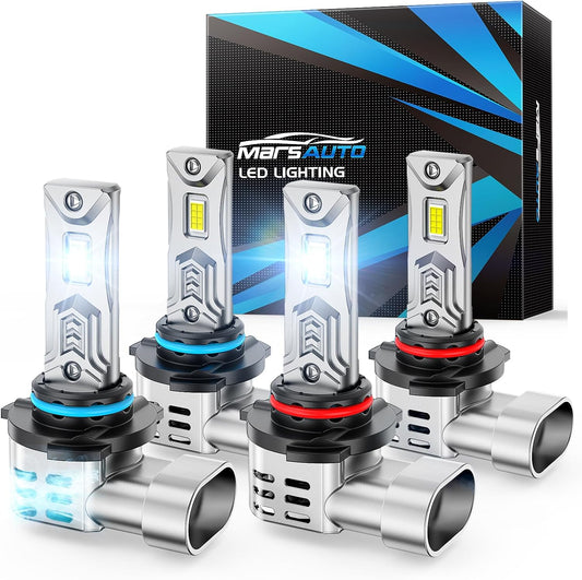 Marsauto 9005 9006 Fog Bulbs: 68000LM Brighter Light Upgrade