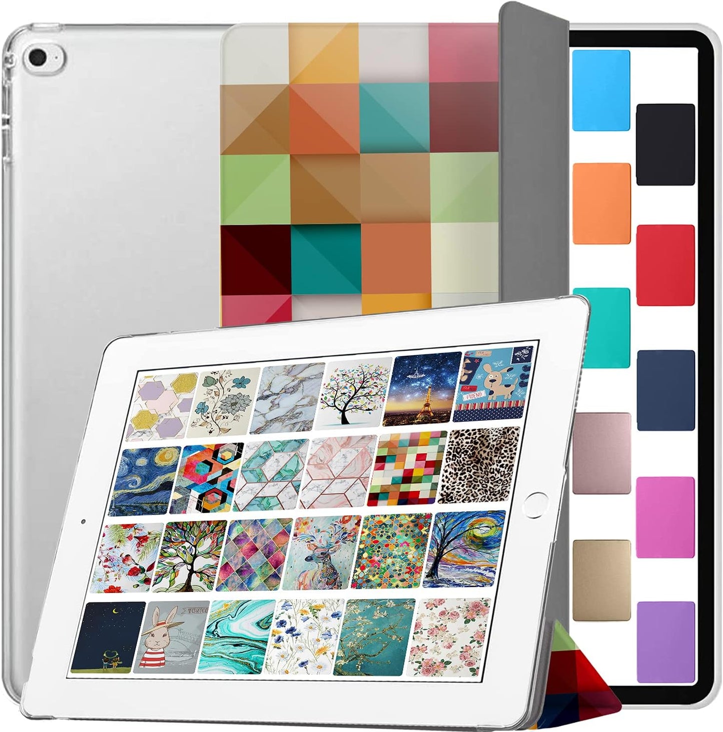 DuraSafe Cases for iPad Mini 4 - Stylish Color Grid Design