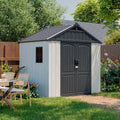 Patiowell 8x6 FT Outdoor Storage Shed for Garden Tools & More