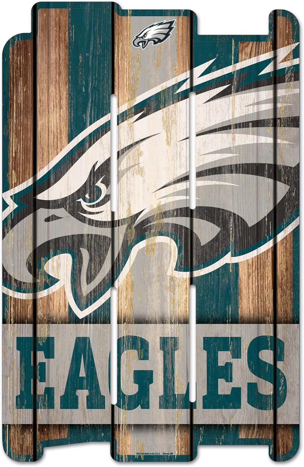 Wincraft NFL Wood Fence Sign for Ultimate Fan Decor