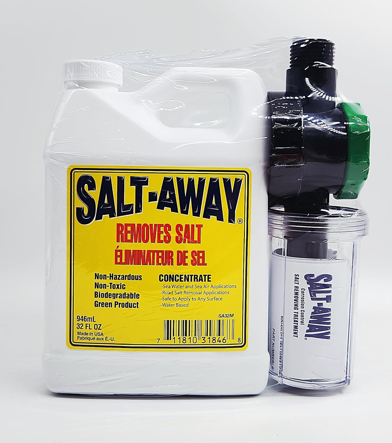Salt-Away Concentrate Kit with Mixing Unit for Easy Use