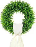 Boxwood Wreath 20in Front Door Artificial Spring Wreath - Versatile
