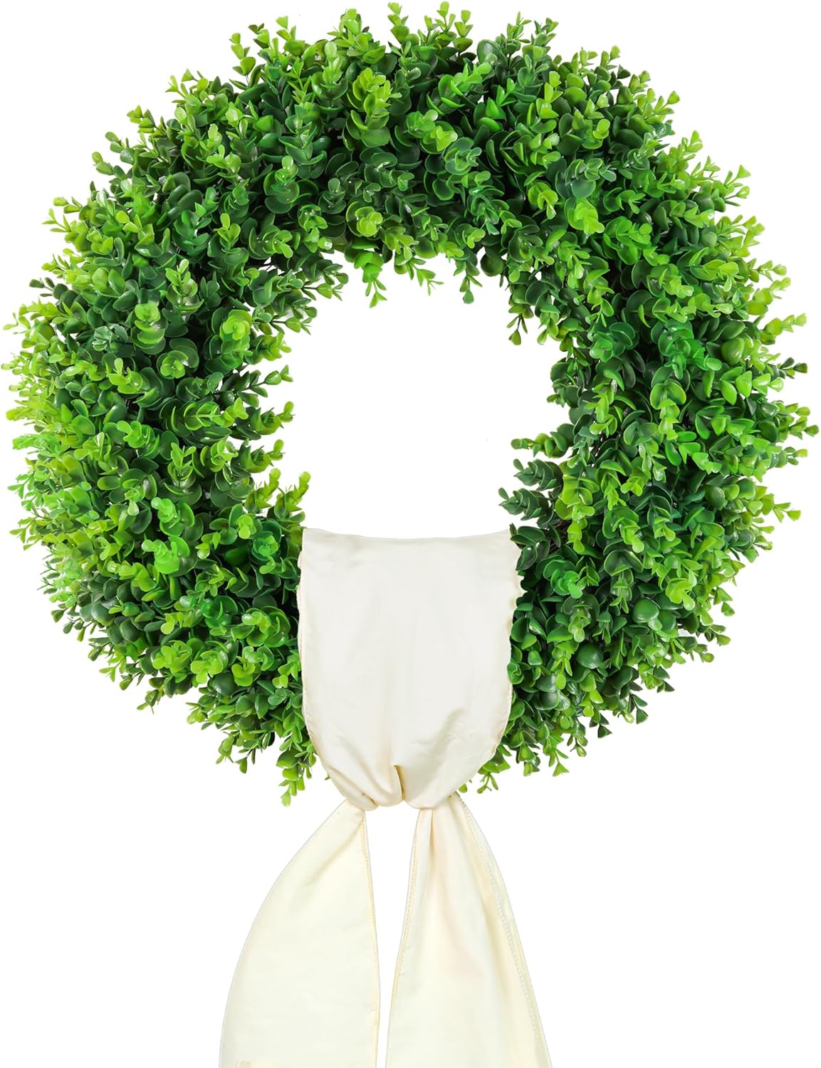 20in Boxwood Wreath for Front Door - Year Round Decor