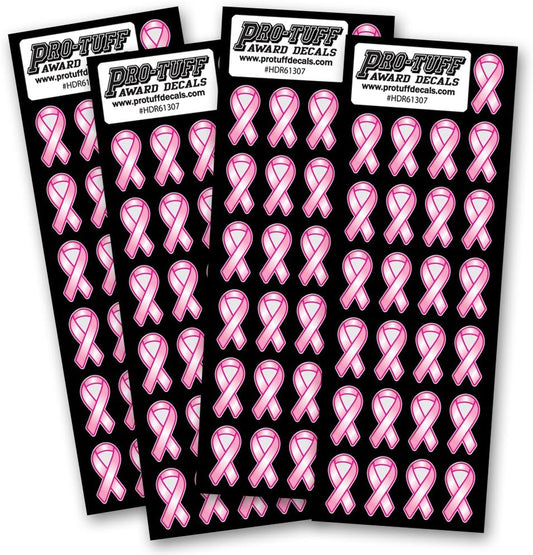 100 Pink Ribbon Helmet Decals - Pro-Tuff Decals