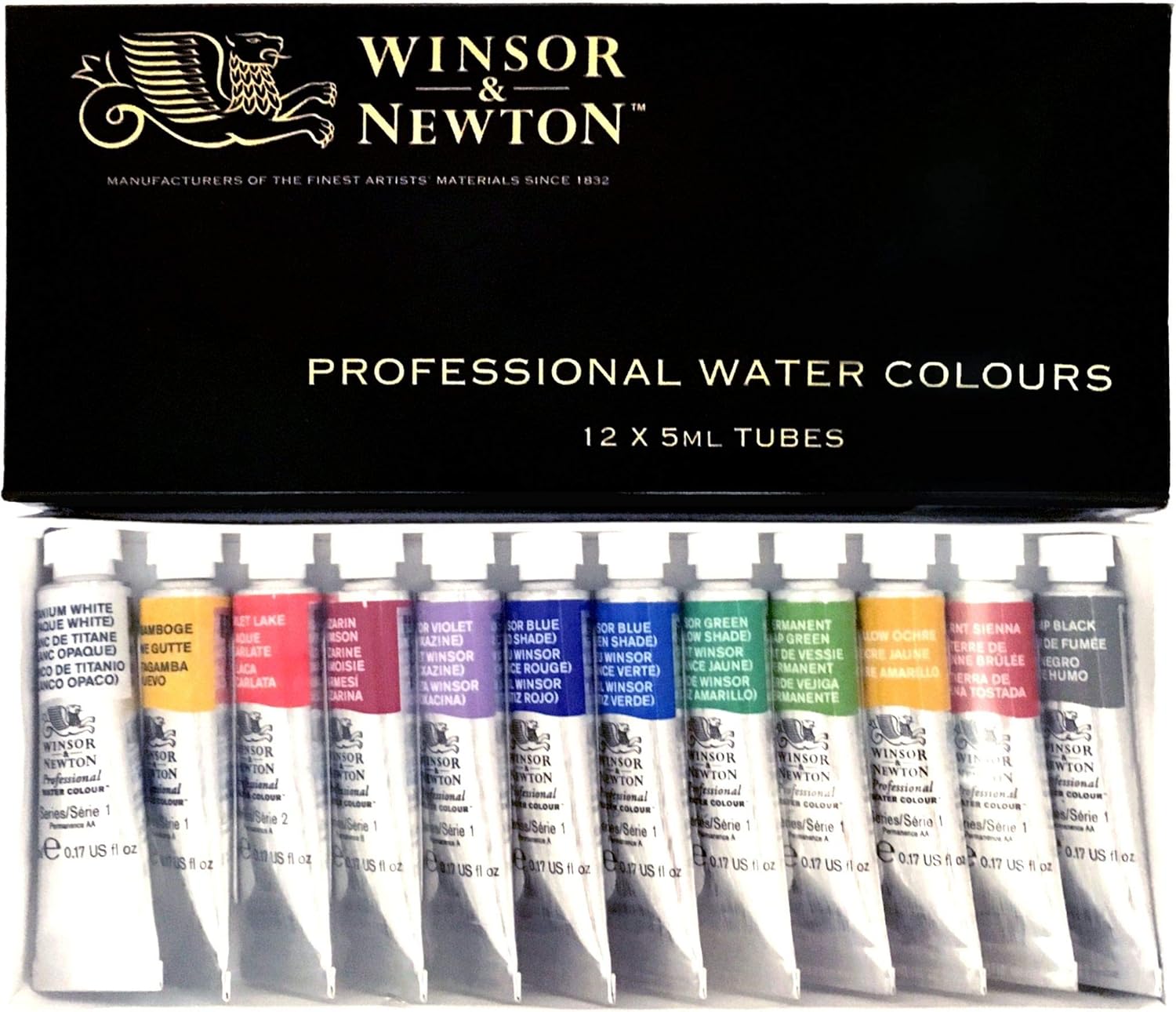 Windsor & Newton Artists Water 5ML Tube 12C Set for Toddlers