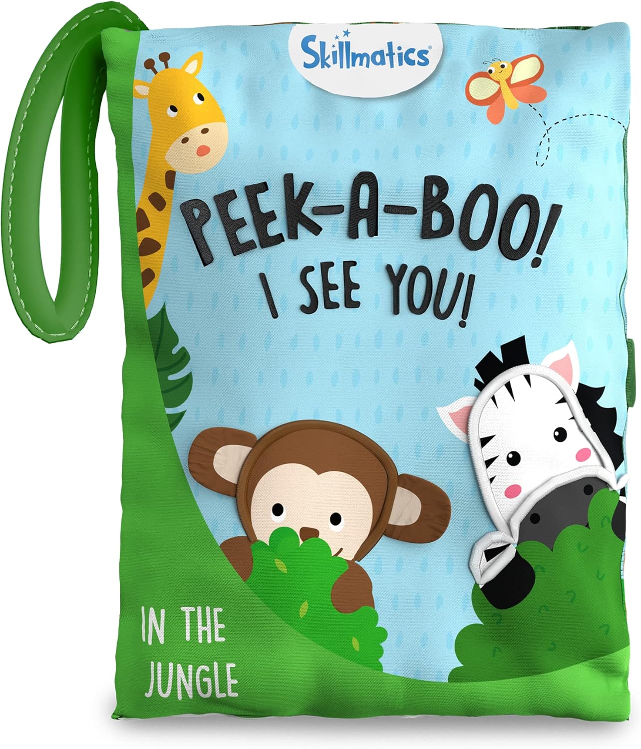 Peek-A-Boo Jungle Cloth Book - Sensory Play for Babies