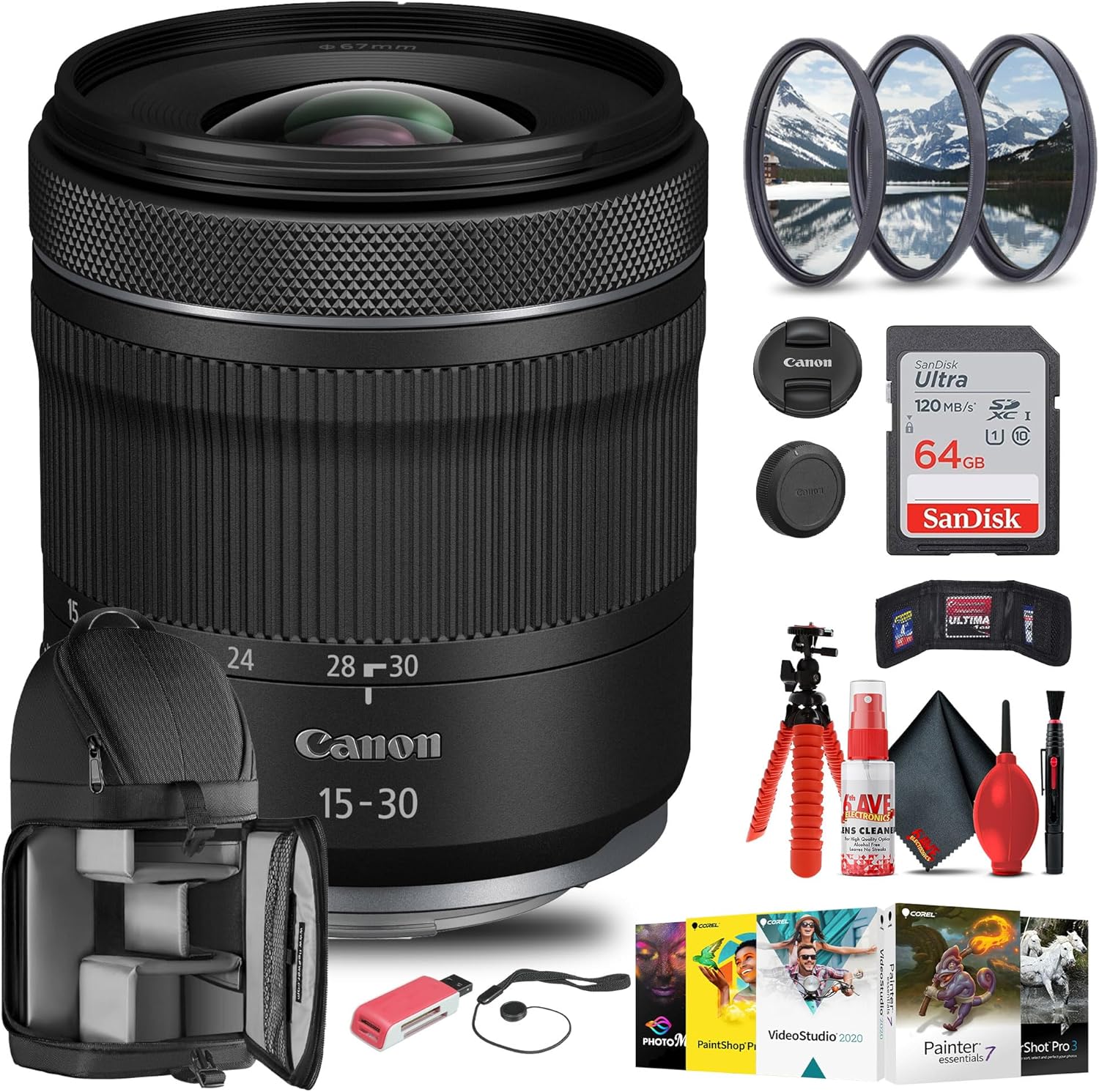 Canon RF 15-30mm f/4.5-6.3 is STM Lens Bundle for Creatives