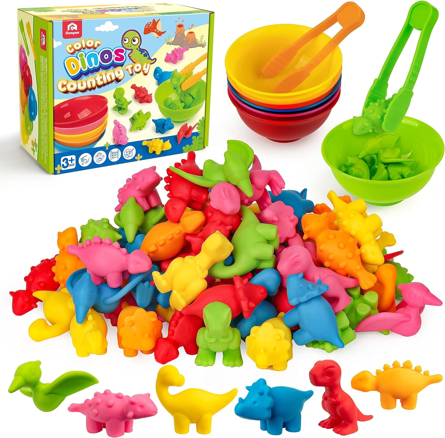 Coogam Dinosaur Sorting Toy: Educational Fun for 3-5 Years