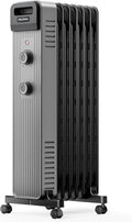 Pelonis Oil Filled Radiator Heater for Large Space - Quiet 1500W
