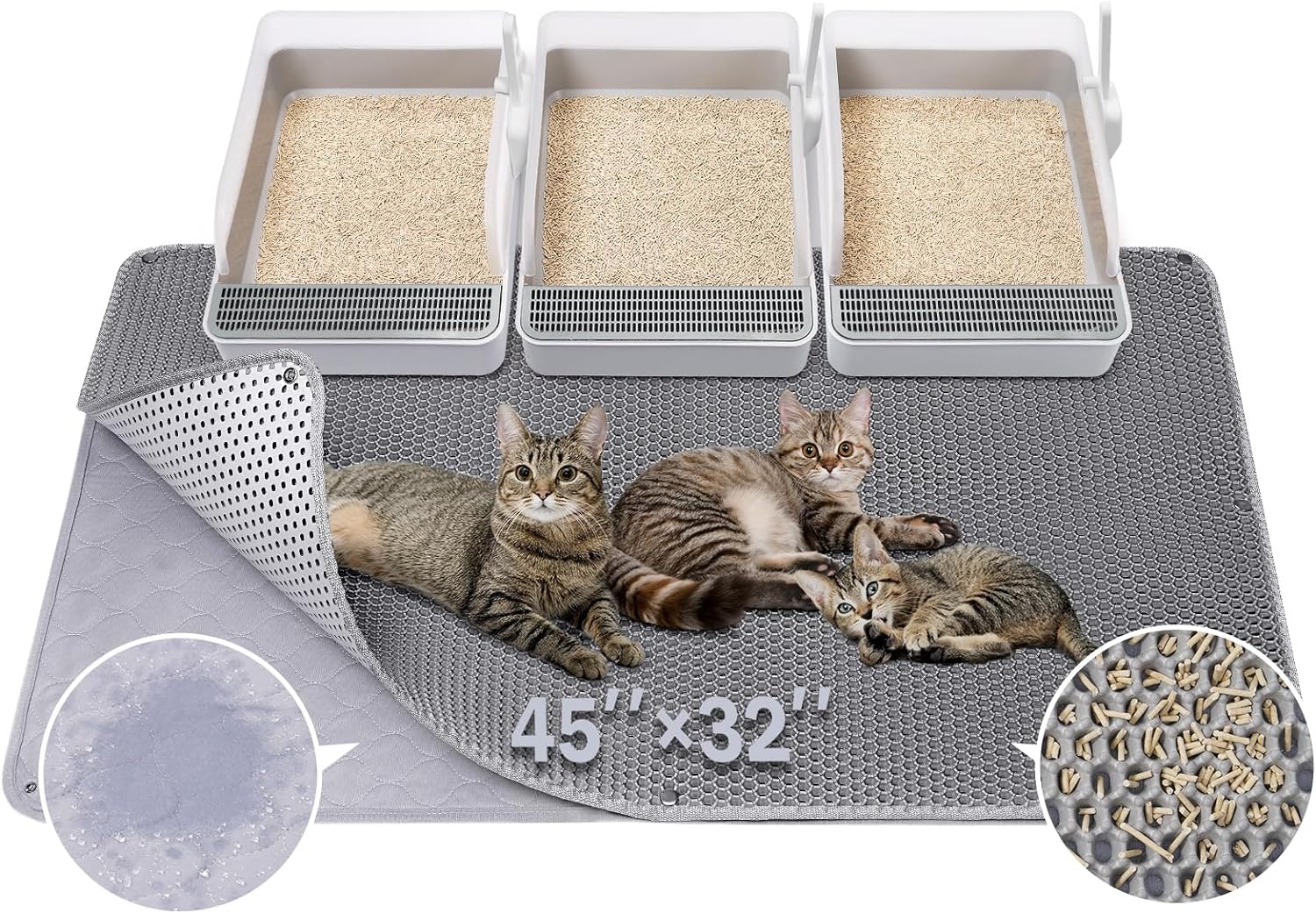 BurgeonNest XL Cat Litter Mat - Urine Proof & Waterproof