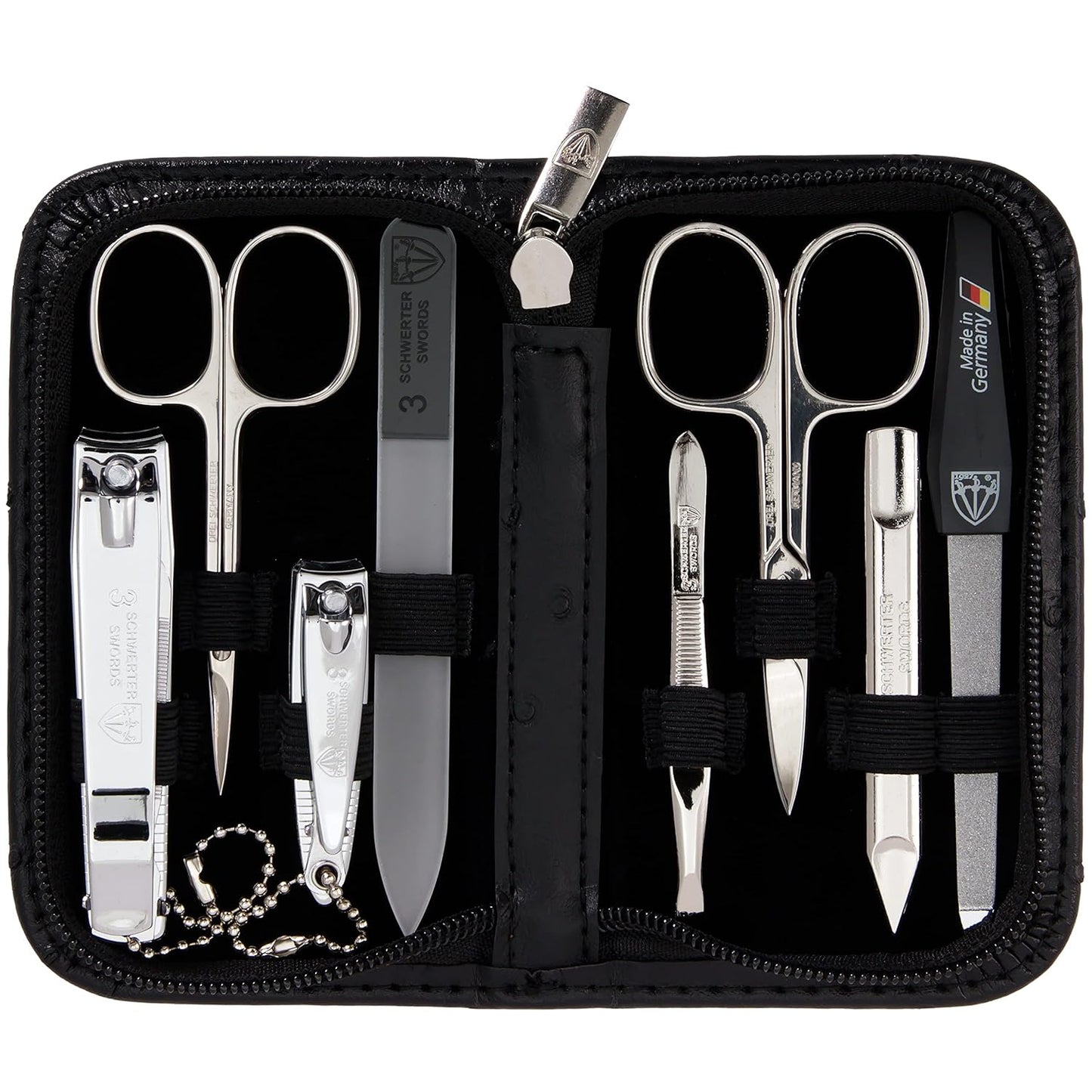 3 Swords Germany 8 Piece Manicure Pedicure Grooming Kit Set