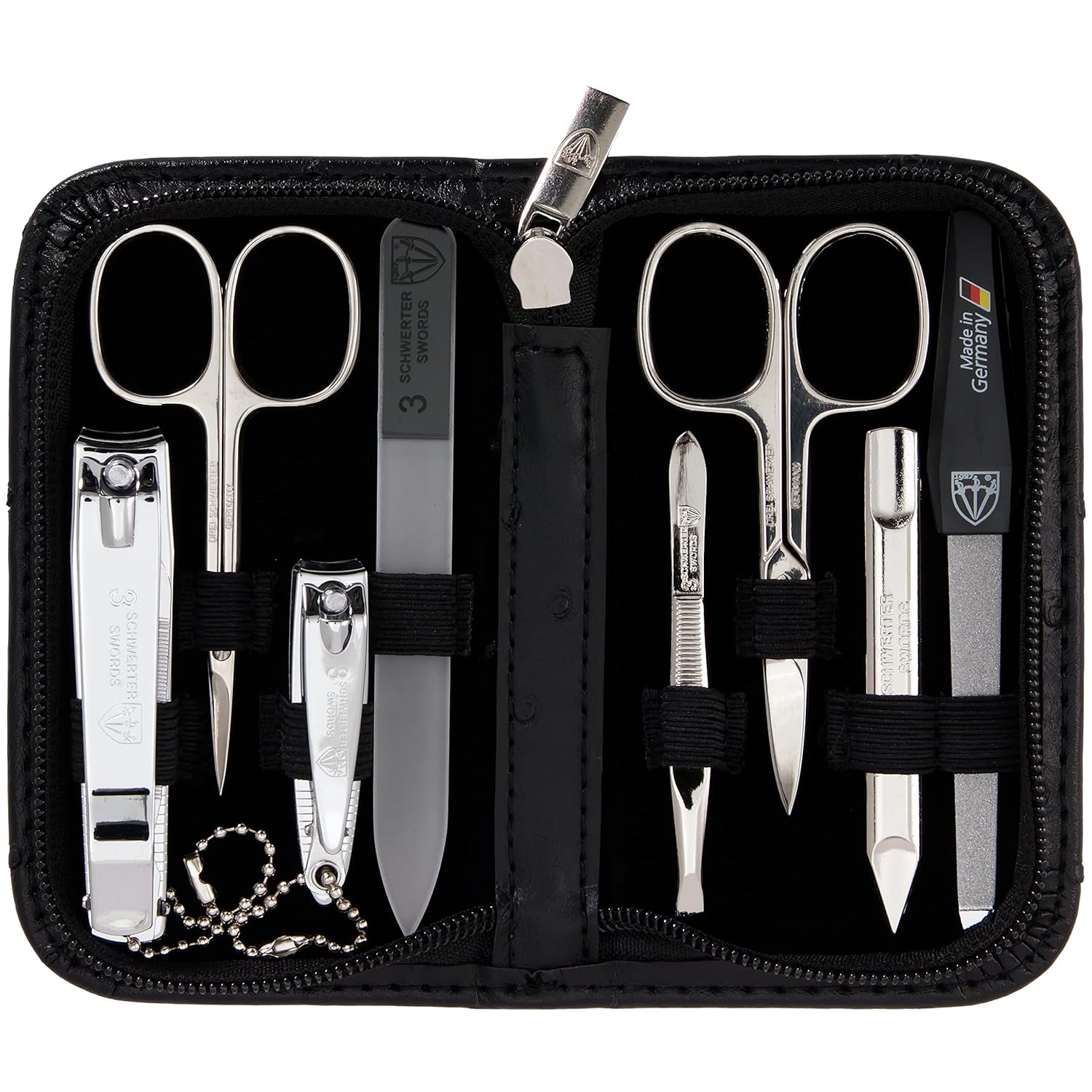 3 Swords Germany 8 Piece Manicure Pedicure Grooming Kit Set