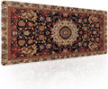 Vintage Rug Gaming Mouse Pad XL Dark Brown Retro Carpet Aesthetic
