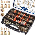 1000Pcs SAE & Metric Rivet Nuts Assortment Kit - Complete Fastener Set