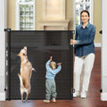 48 in Extra Tall Retractable Baby Gate 0-55 in Wide - Space Saving