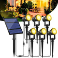 T-SUNUS Solar Spot Lights 6-in-1 Warm White 3000K - Outdoor Landscape