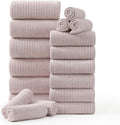 18 Piece Light Purple Bath Towel Set - Soft, Quick Dry Spa Towels