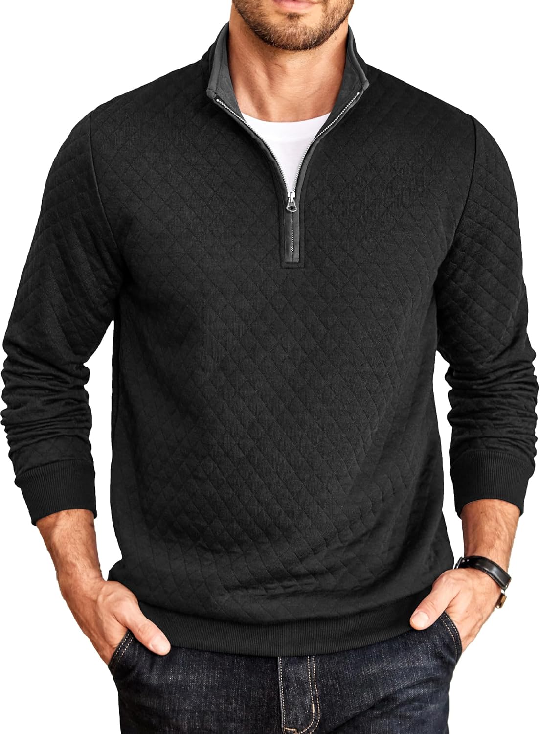 Stylish COOFANDY Mens Quarter Zip Pullover for All Occasions
