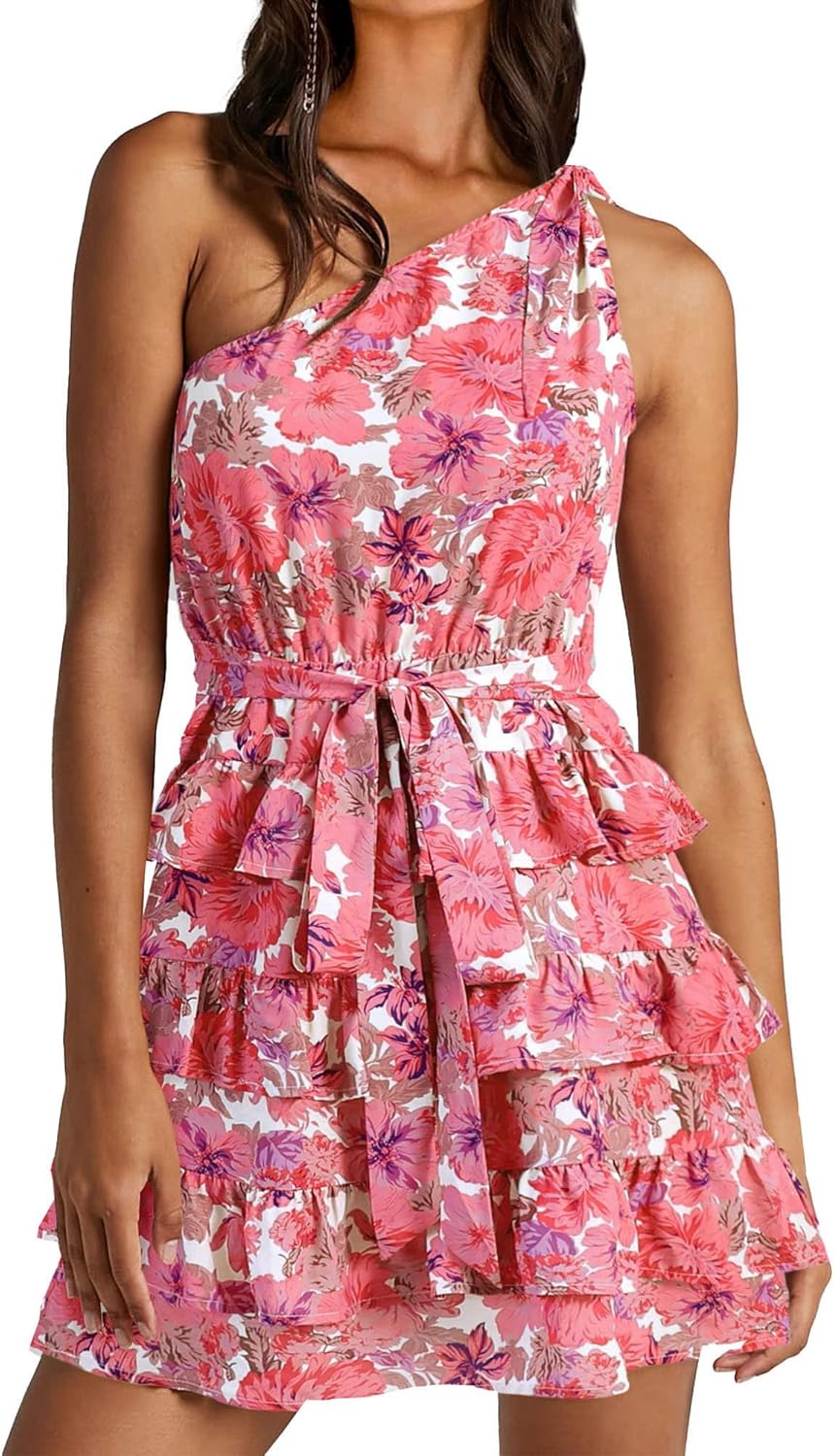 One Shoulder Floral Sundress for Women - Perfect Summer Style