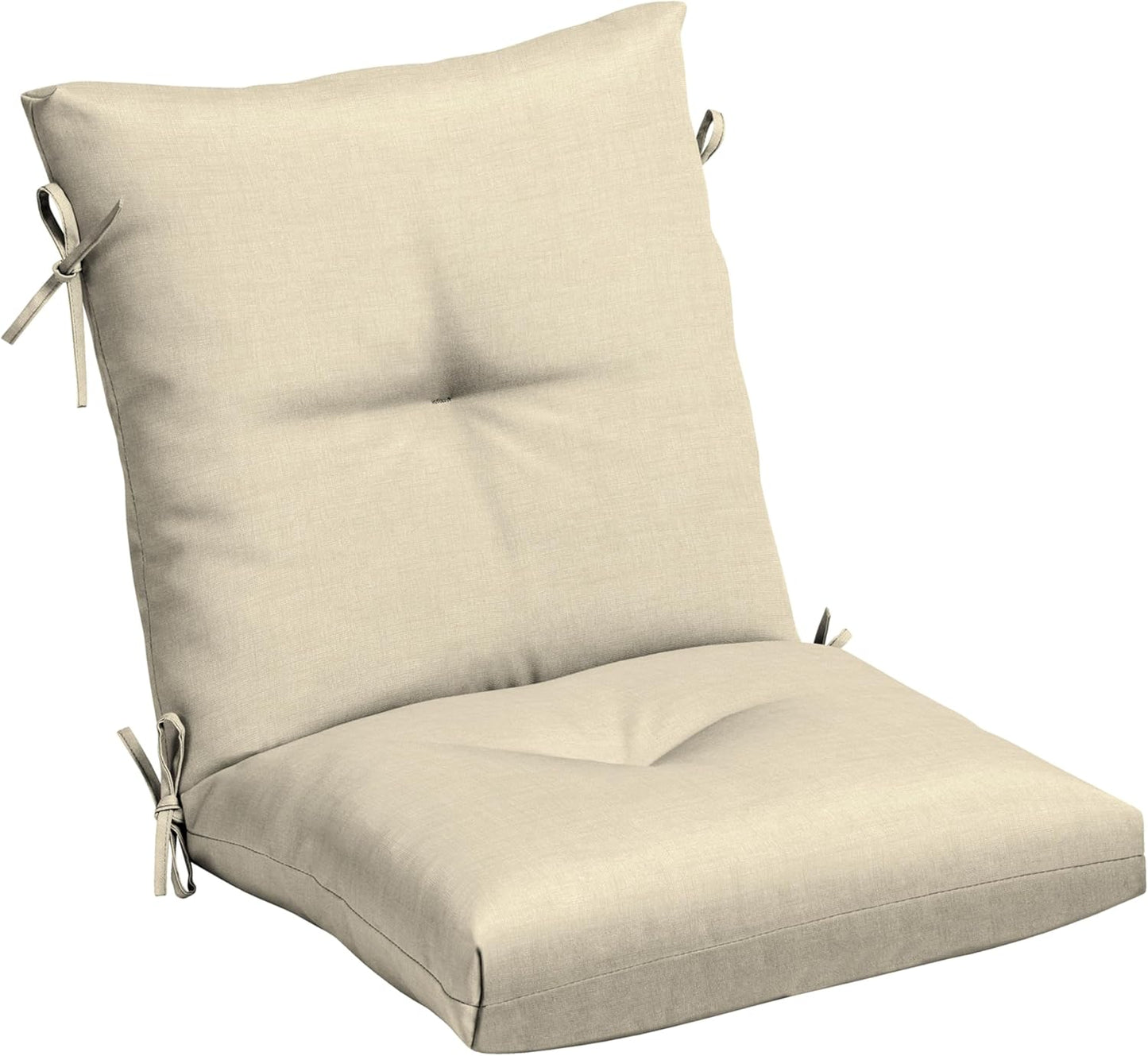 Arden Outdoor Plush Modern Tufted Blowfill Dining Chair Cushion