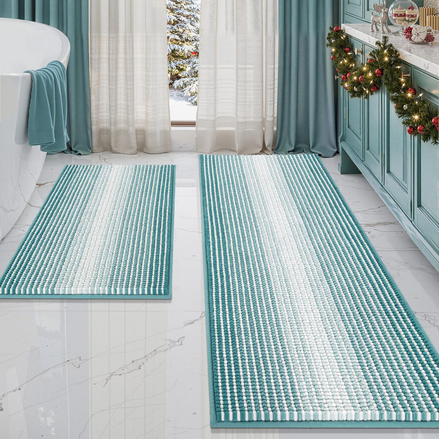 BSICPRO Bathroom Rugs and Mats Set for Luxurious Comfort