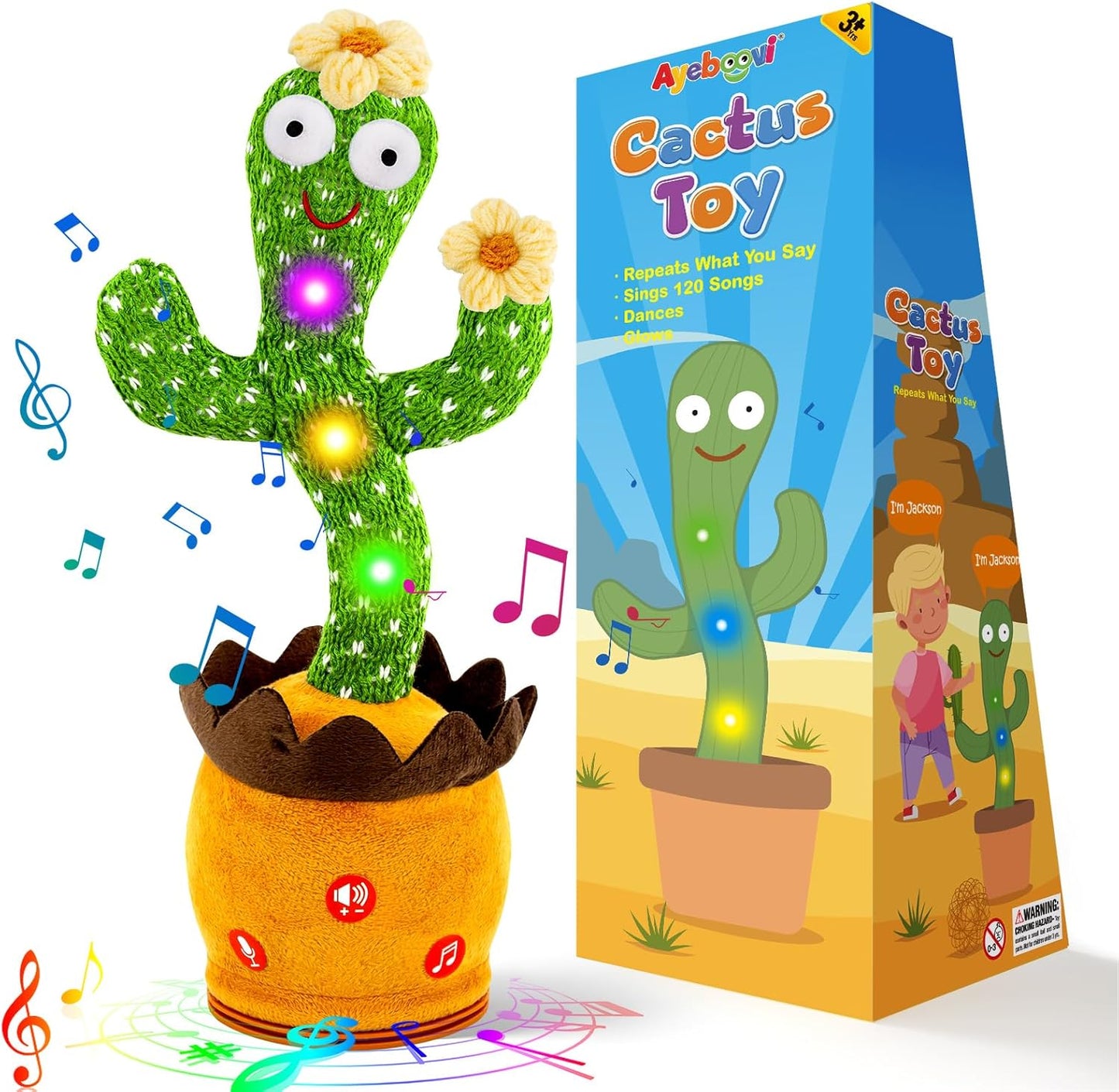 Ayeboovi Talking Cactus: Funny Dancing Delight