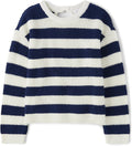 Girls' Long Sleeve Crew Neck Pullover Sweater - Cozy Everyday Layer