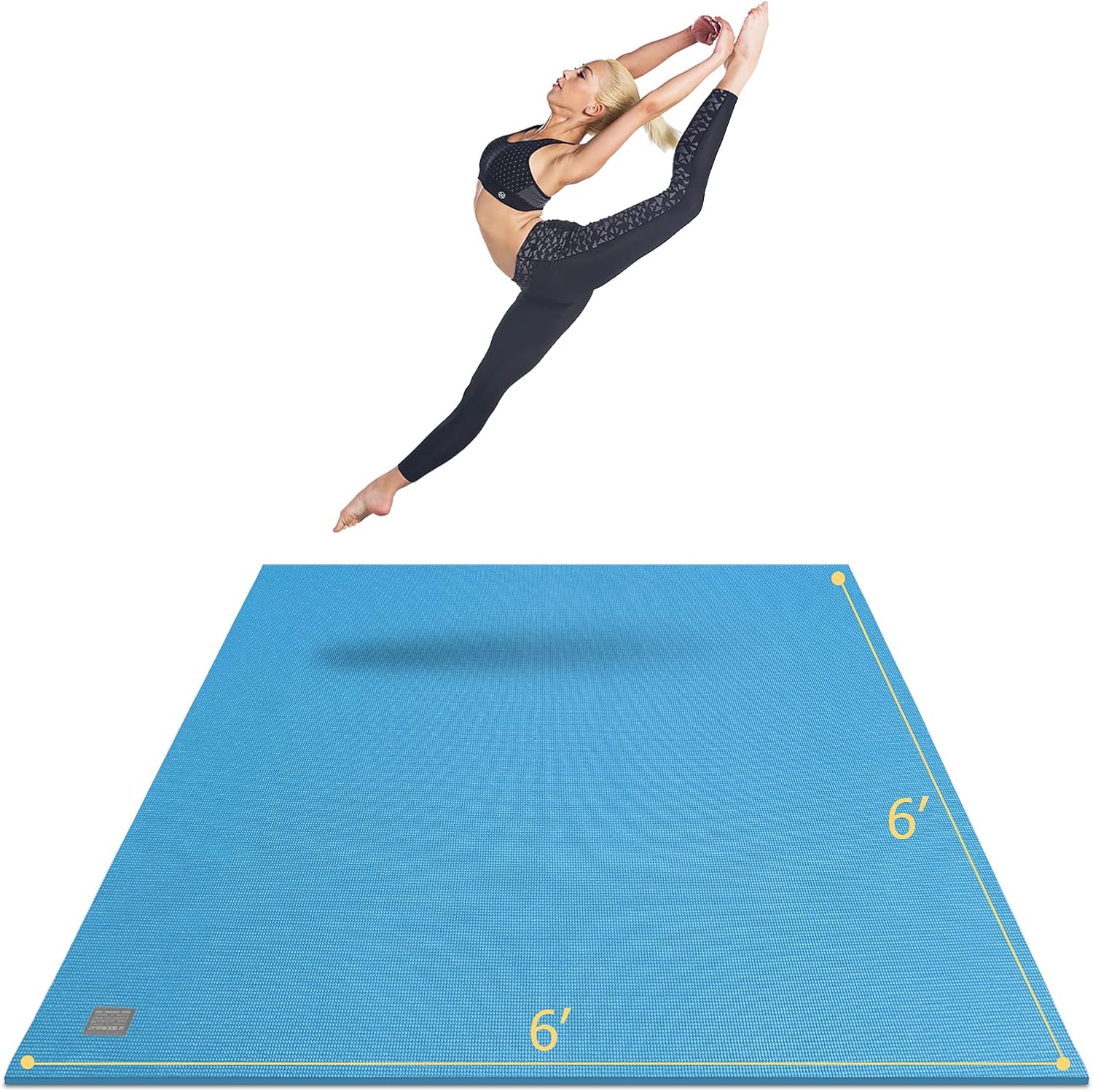 GXMMAT Large Yoga Mat for Comfortable Home Gym Workouts