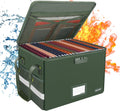 ENGPOW Fireproof File Box with Lock and Handle - Portable Document