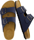 CUSHIONAIRE Lane Cork Footbed Mens Sandals - Adjustable (Style XLDM)