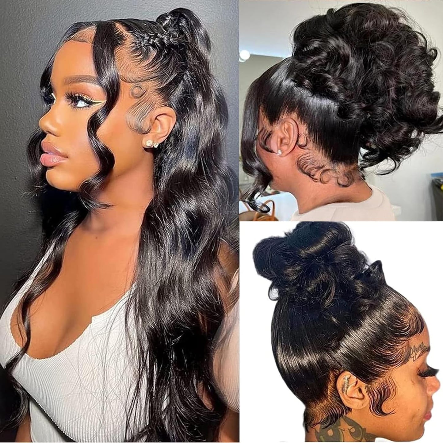 360 Frontal Wigs Human Hair Body Wave for Women 26Inch Style