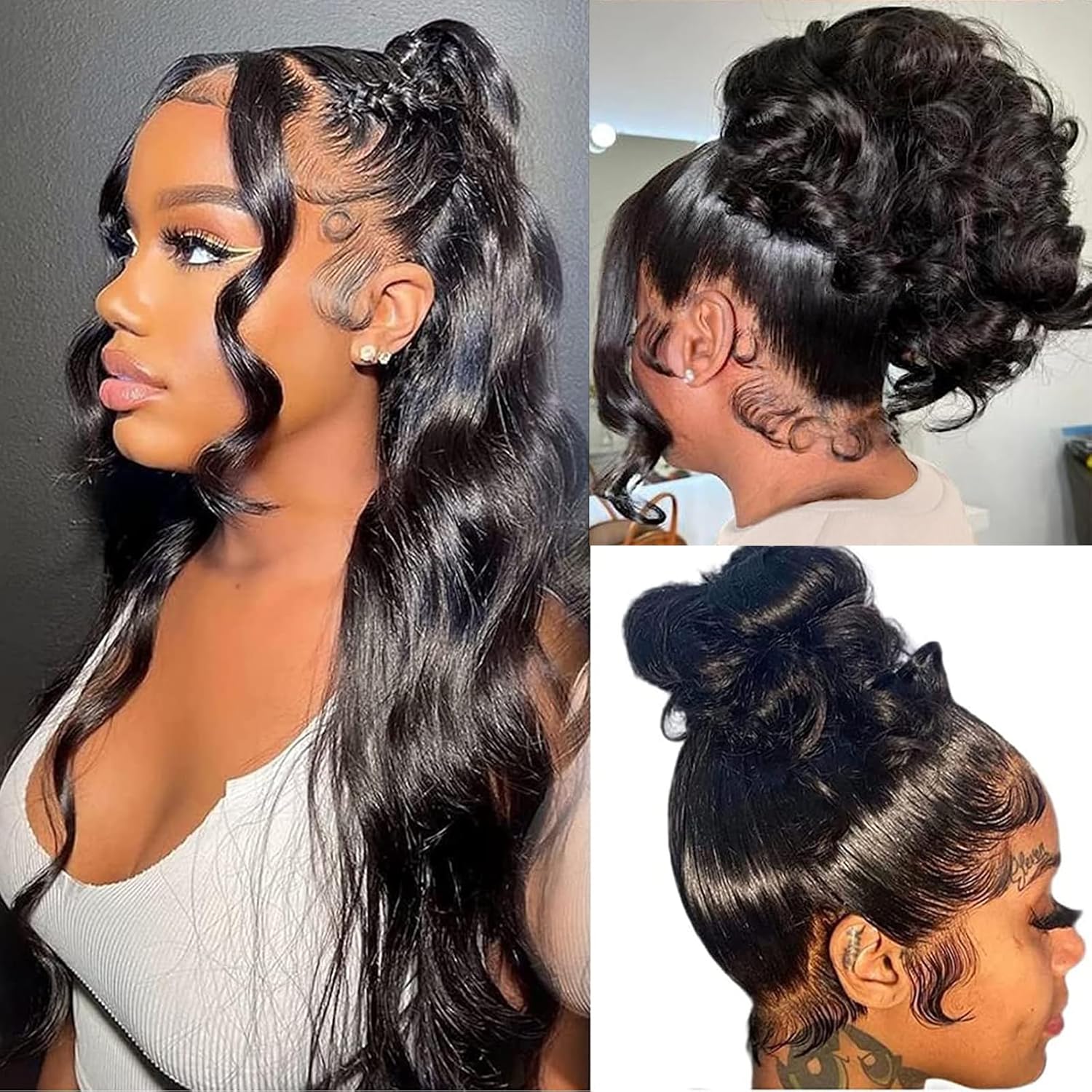 360 Frontal Wigs Human Hair Body Wave for Women 26Inch Style